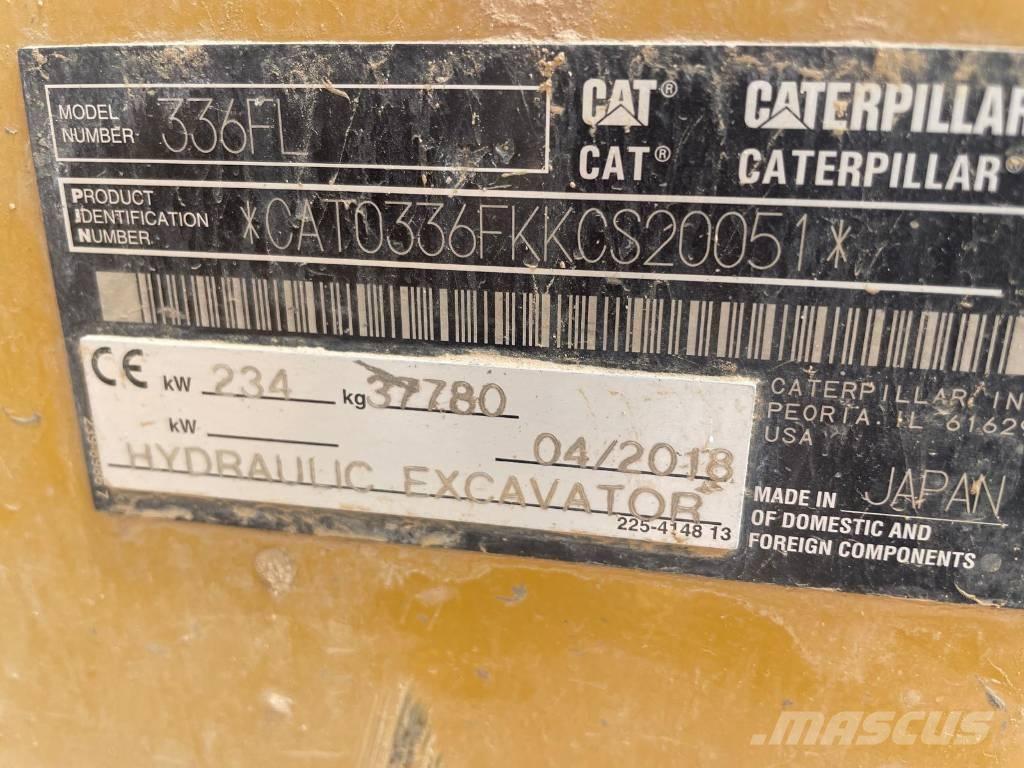 CAT 336FL Excavadoras de cadenas