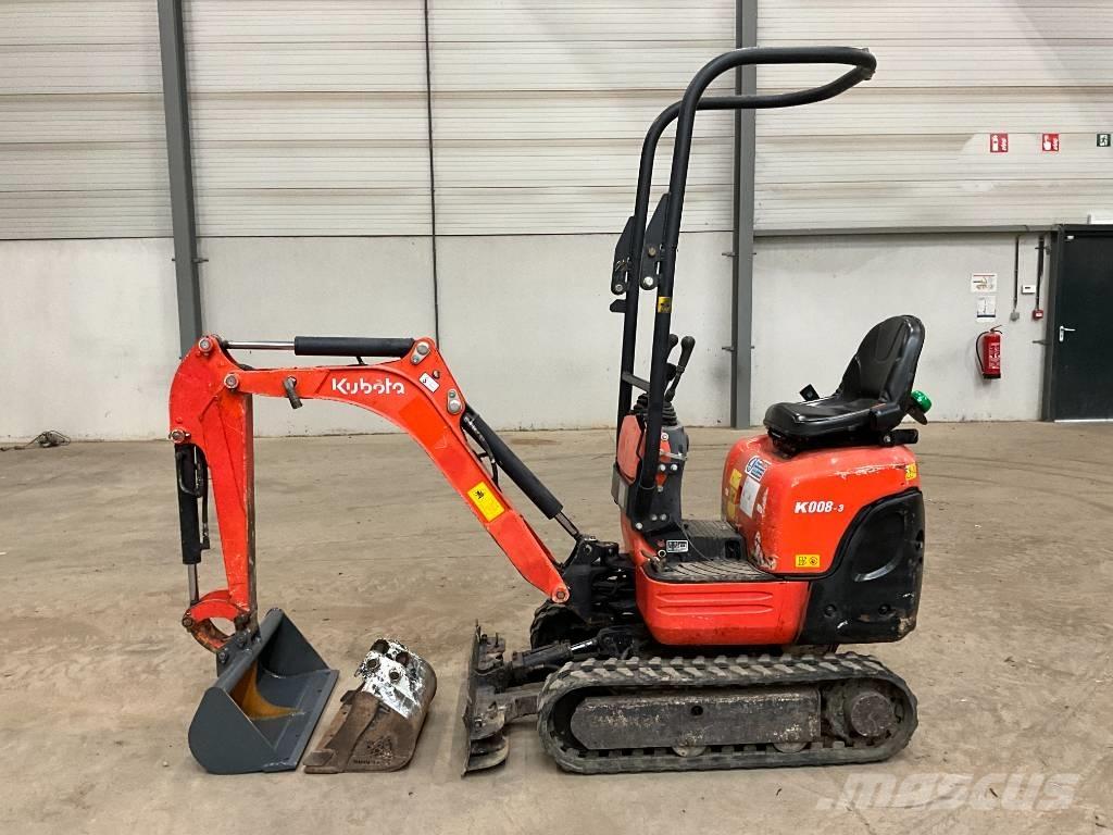 Kubota K 008-3 Mini excavadoras < 7t