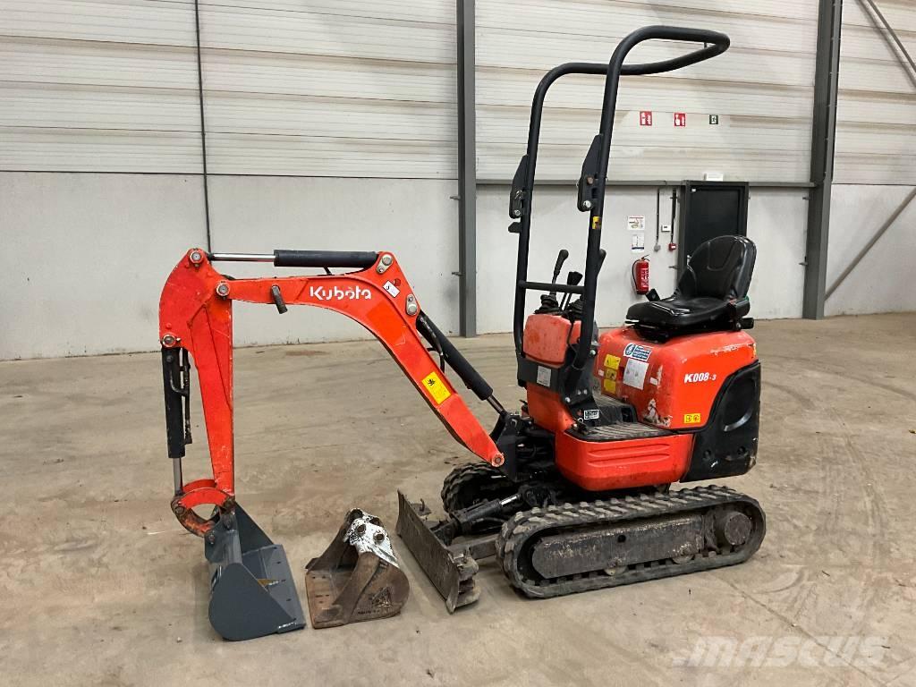 Kubota K 008-3 Mini excavadoras < 7t
