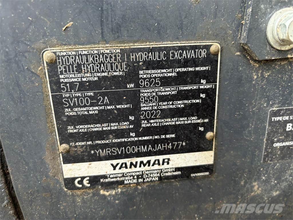 Yanmar SV100-2A Excavadoras de cadenas