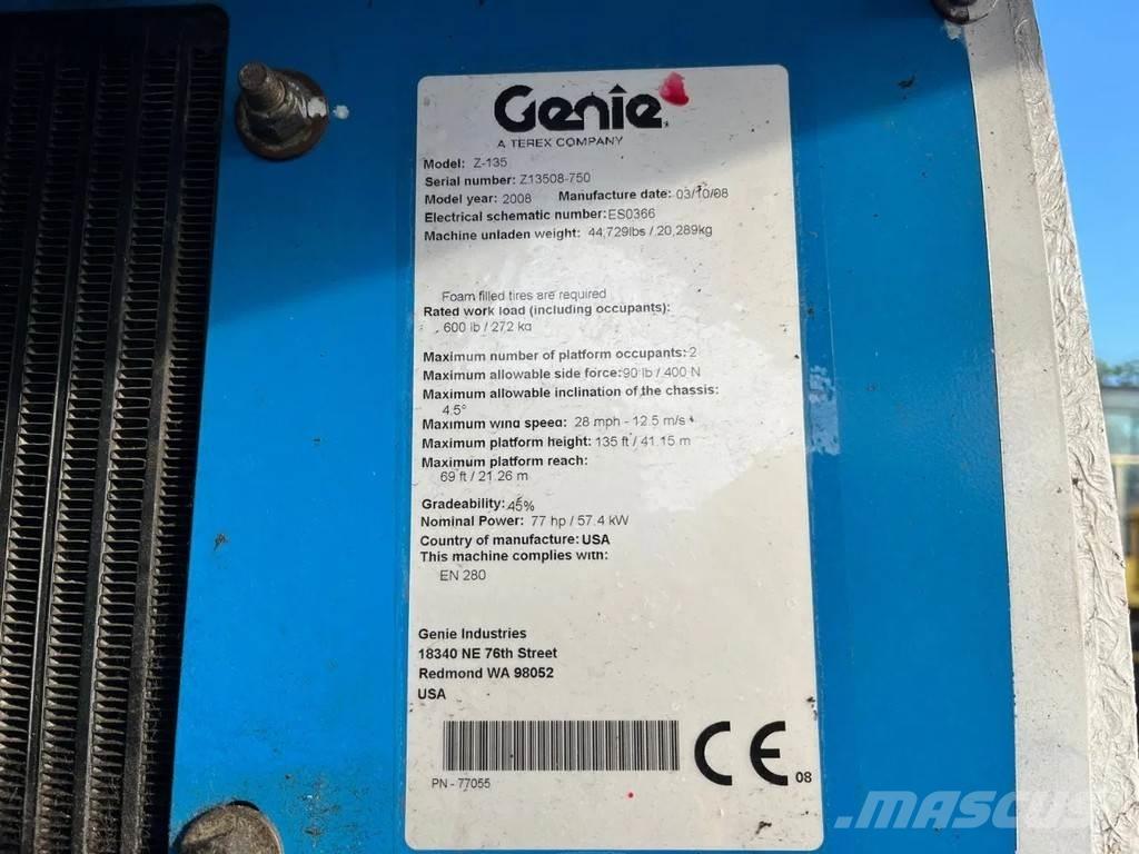 Genie Z-135 Plataforma de trabajo articulada
