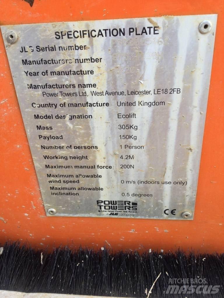 JLG Ecolift 50 Ascensores de personal y montacargas de acceso