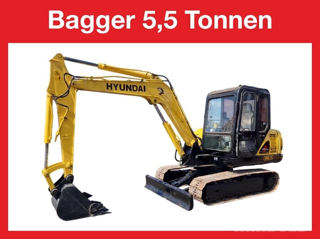 Hyundai R 155-7 Mini excavadoras < 7t