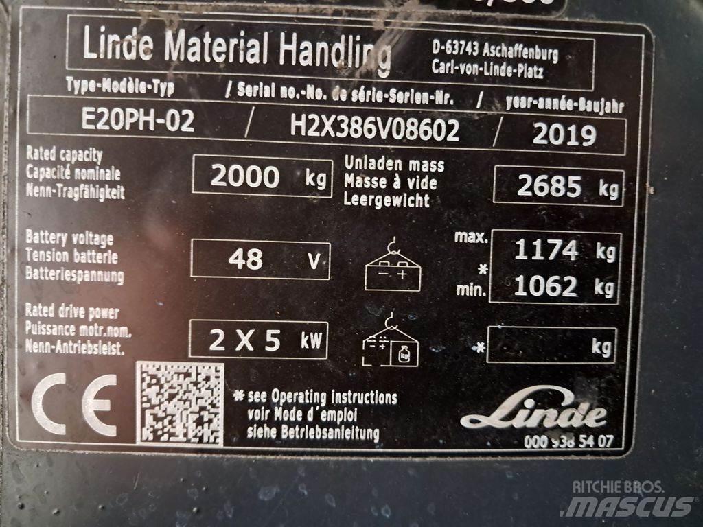 Linde E20PH-02 Carretillas de horquilla eléctrica