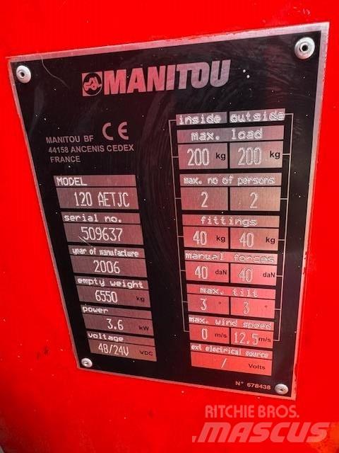 Manitou 120 AET JC Plataforma de trabajo articulada