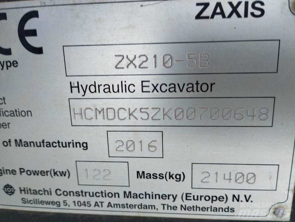 Hitachi ZX 210-5B Excavadoras de cadenas