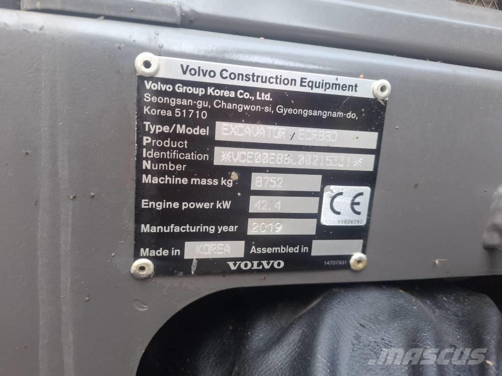Volvo ECR 88 D Excavadoras 7t - 12t