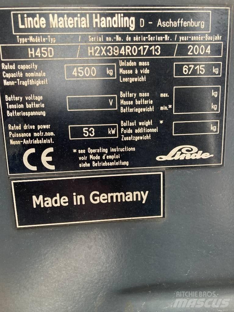 Linde H45D/394-01 Carretillas diesel