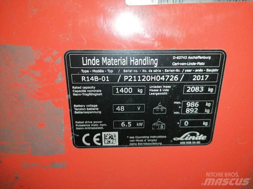 Linde R14B-01 Carretillas retráctiles