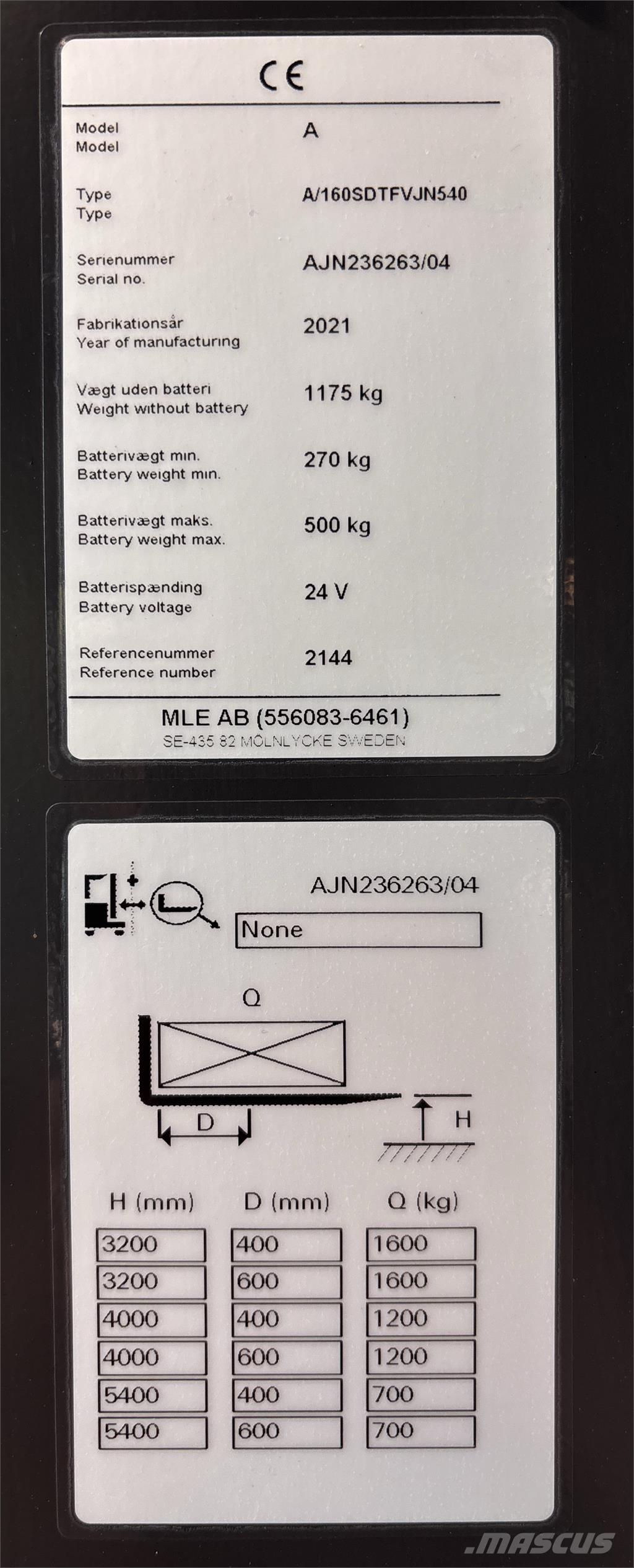 Atlet AJN160 Apiladores eléctricos autopropulsados