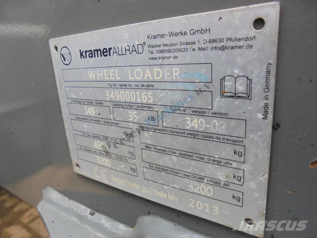 Kramer 550/349 Cargadoras sobre ruedas