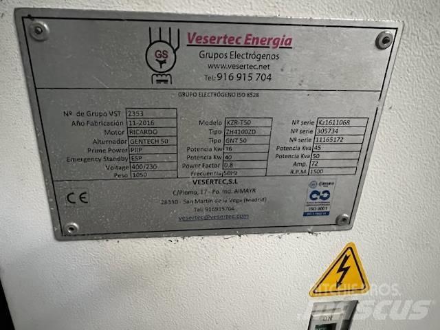 VESERTEC KZR-T50 Generadores diesel