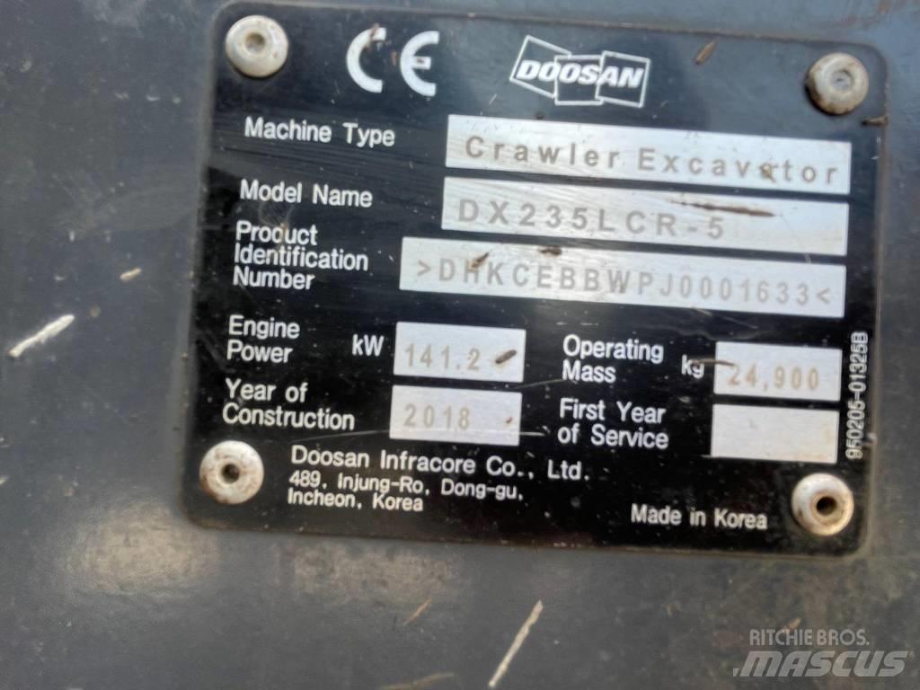Doosan DX 235 LCR-5 Excavadoras de cadenas