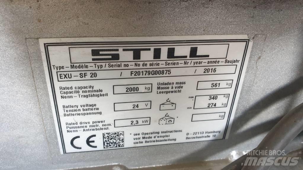 Still EXU-SF 20 Transpaletas Eléctricas con plataforma