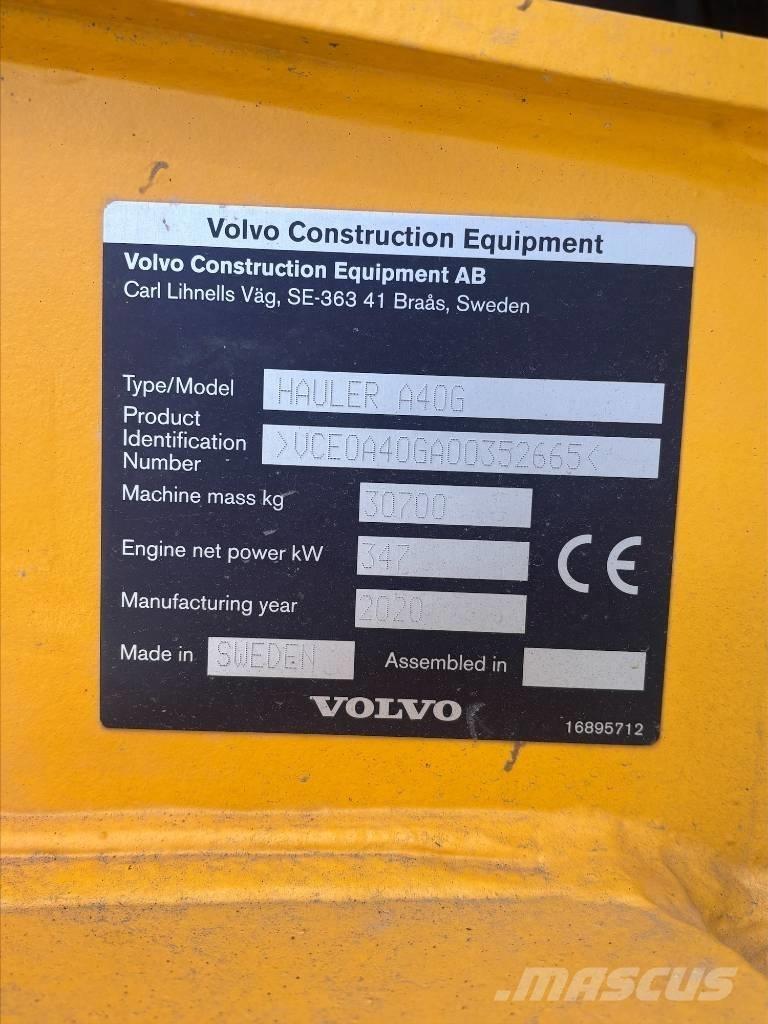 Volvo A40G Dúmpers articulados