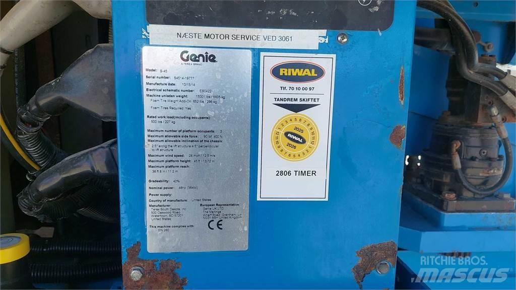 Genie S45 Plataformas de trabajo telescópica