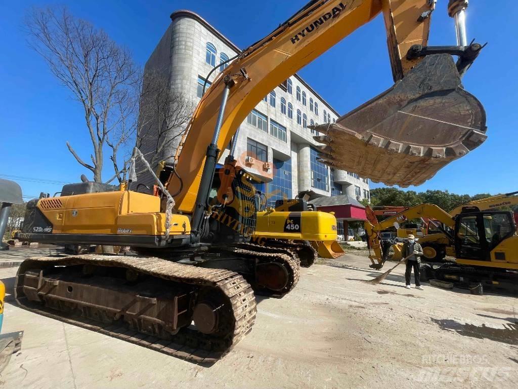 Hyundai Robex 520 VS Excavadoras de cadenas
