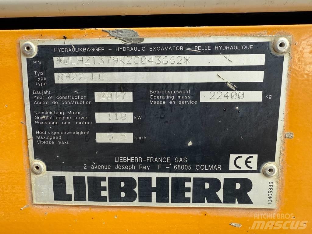 Liebherr R 922 LC Excavadoras de cadenas