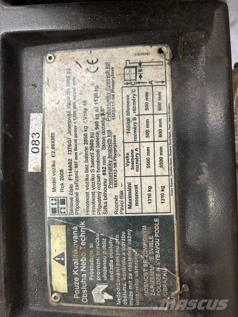Hyster E2.00XMS Carretillas de horquilla eléctrica