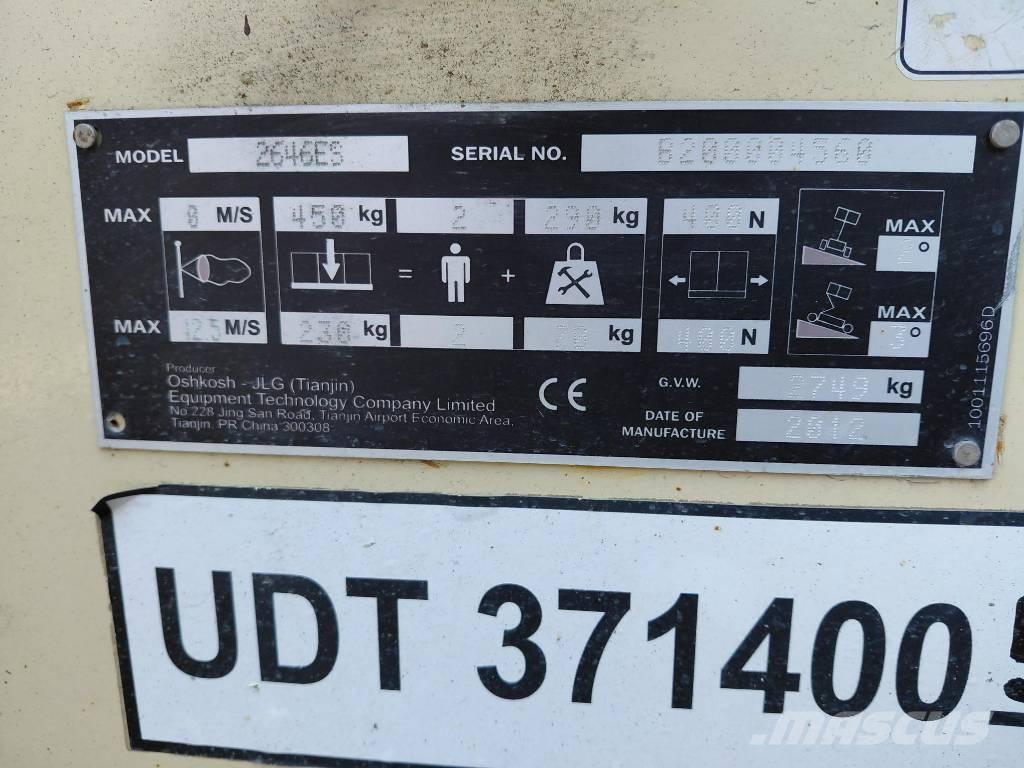 JLG 2646ES Plataformas tijera
