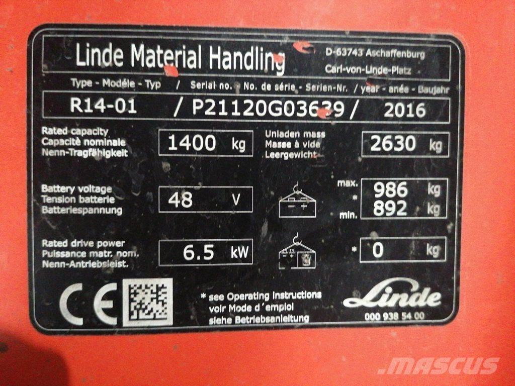 Linde R14-01 Carretillas retráctiles