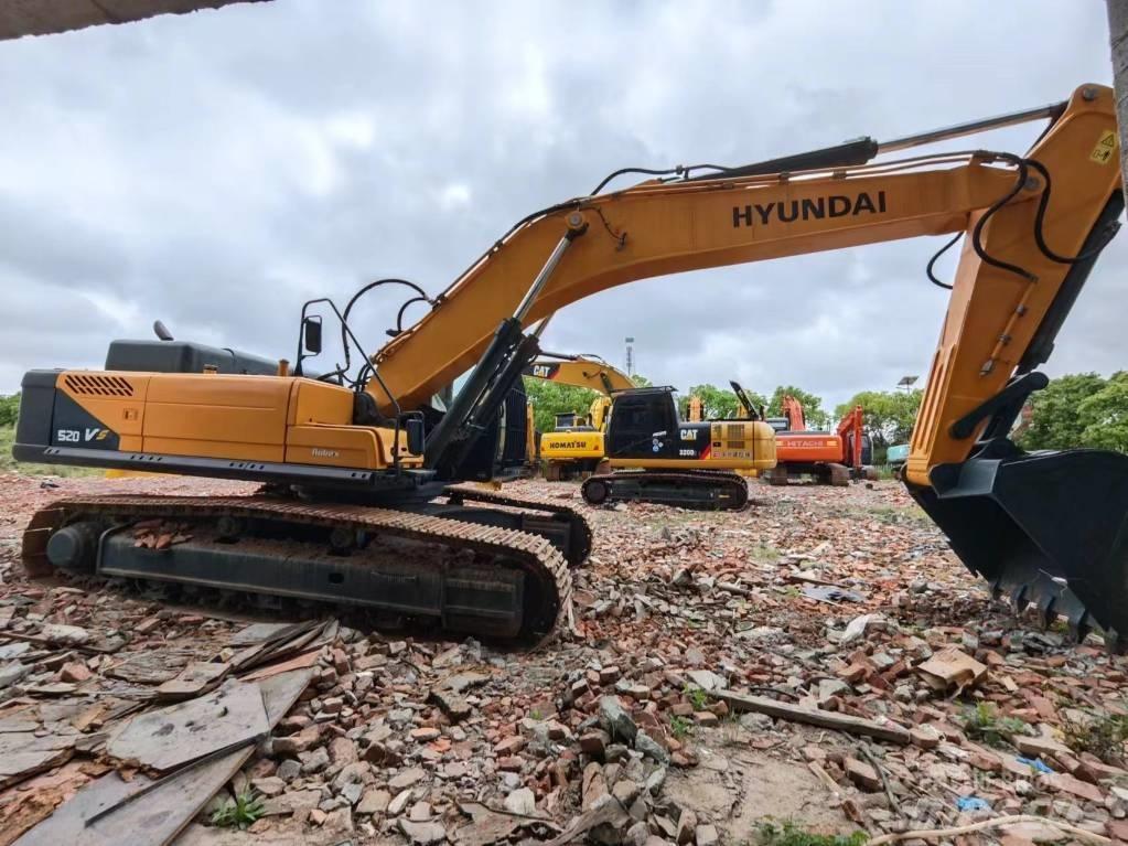 Hyundai Robex 520 VS Excavadoras de cadenas