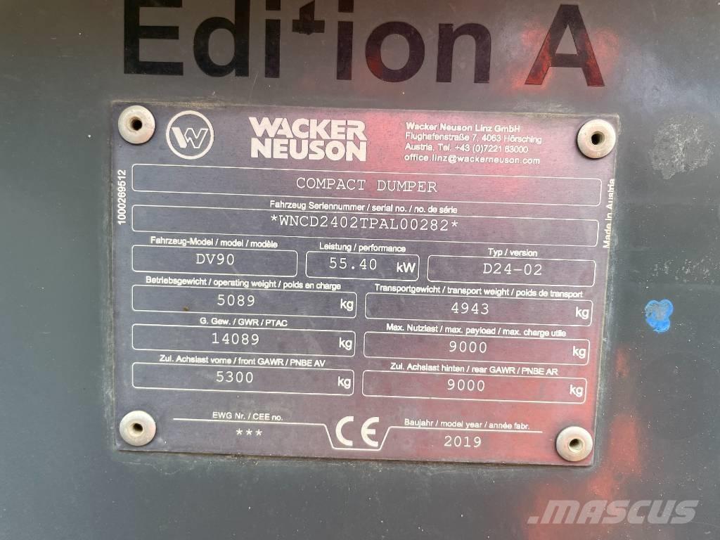 Wacker Neuson DV 90 Dúmpers de obra