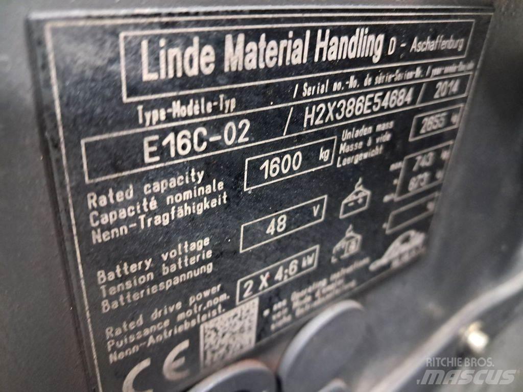 Linde E16C-02 Carretillas de horquilla eléctrica