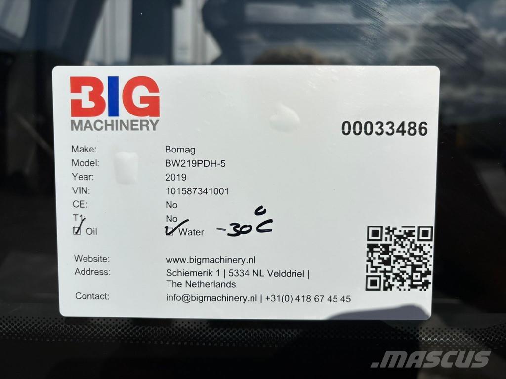 Bomag BW219PDH-5 Rodillos de un solo tambor