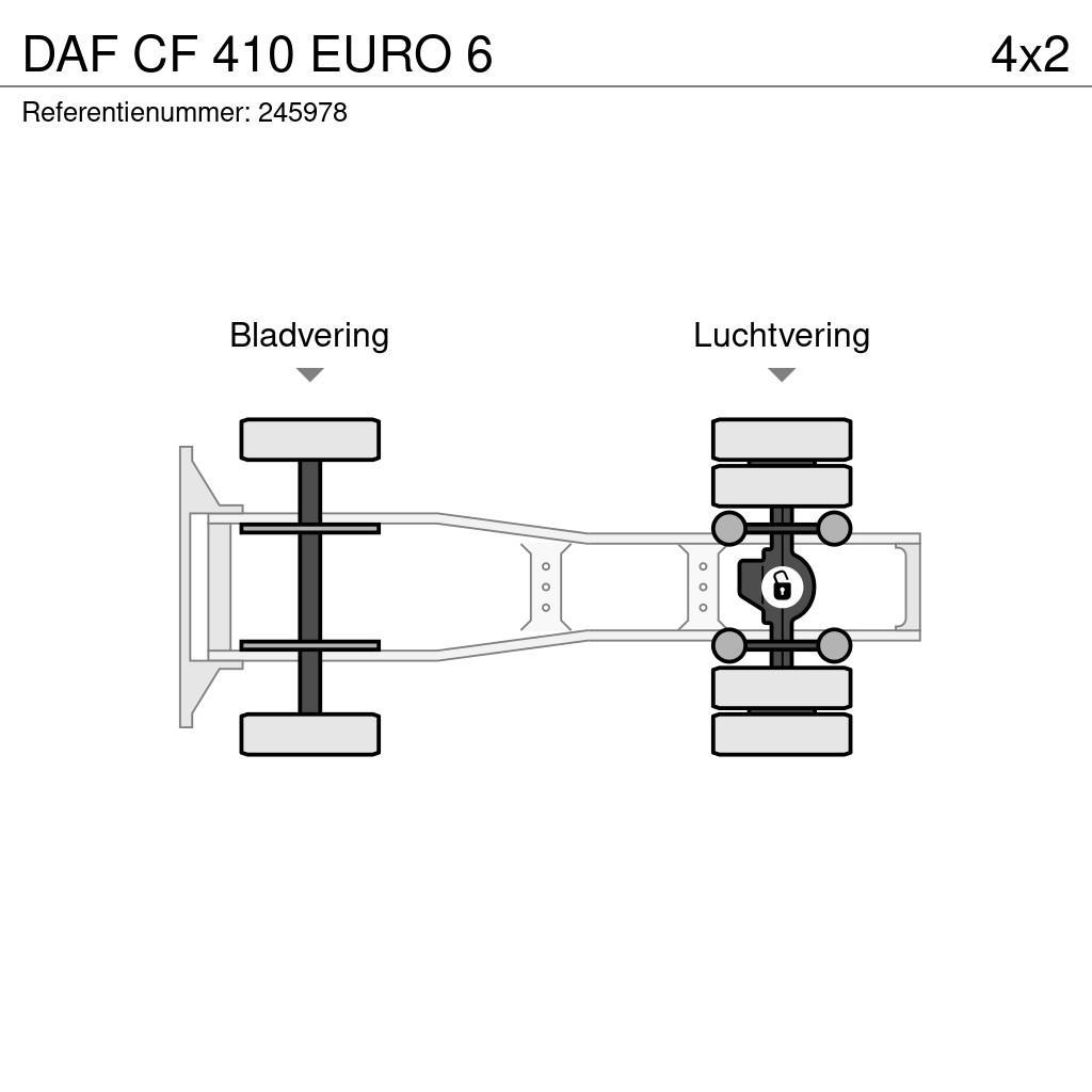 DAF CF 410 EURO 6 Cabezas tractoras