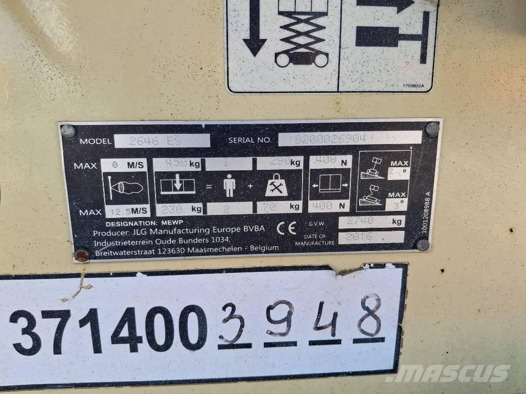 JLG 2646ES Plataformas tijera