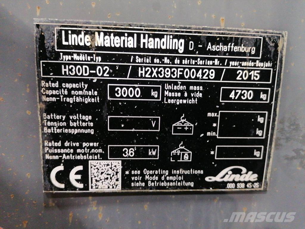 Linde H30D-02 Carretillas diesel