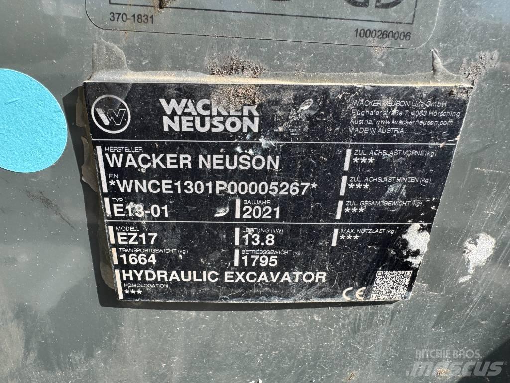Wacker Neuson EZ17 Excavadoras de cadenas
