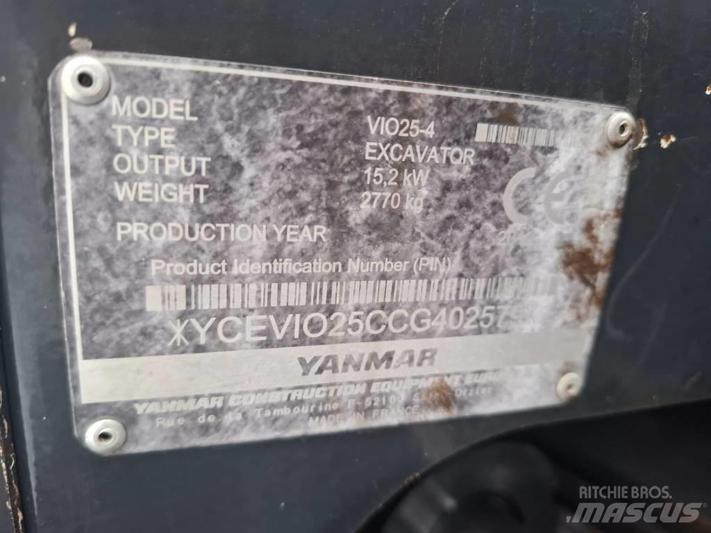 Yanmar Vio 25-4 Mini excavadoras < 7t