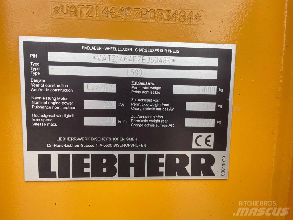 Liebherr L580Xpower Cargadoras sobre ruedas