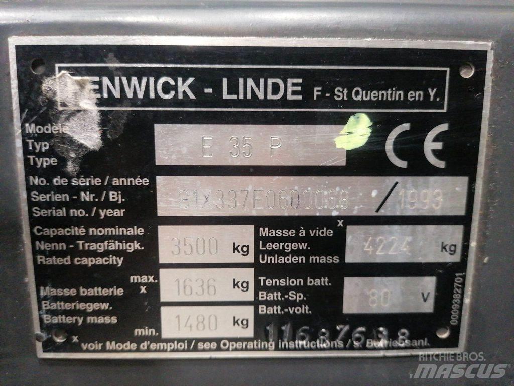 Linde E35P Carretillas de horquilla eléctrica