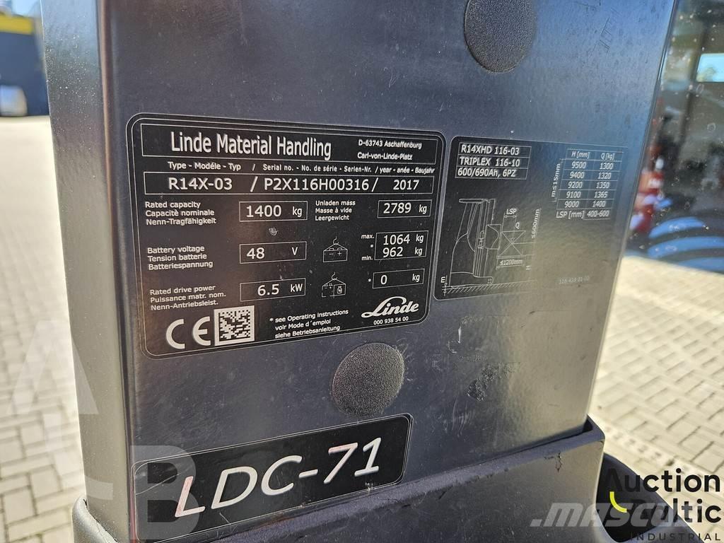 Linde R14X-03 Recogepedidos de media altura