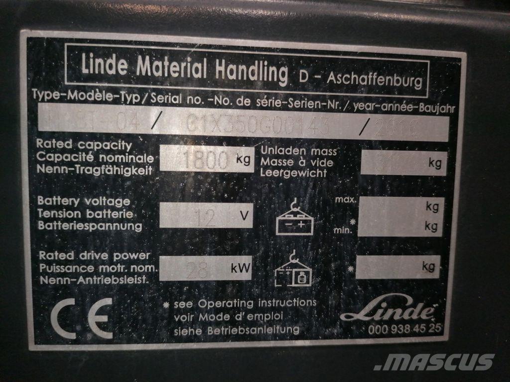 Linde H18T-04 Carretillas LPG