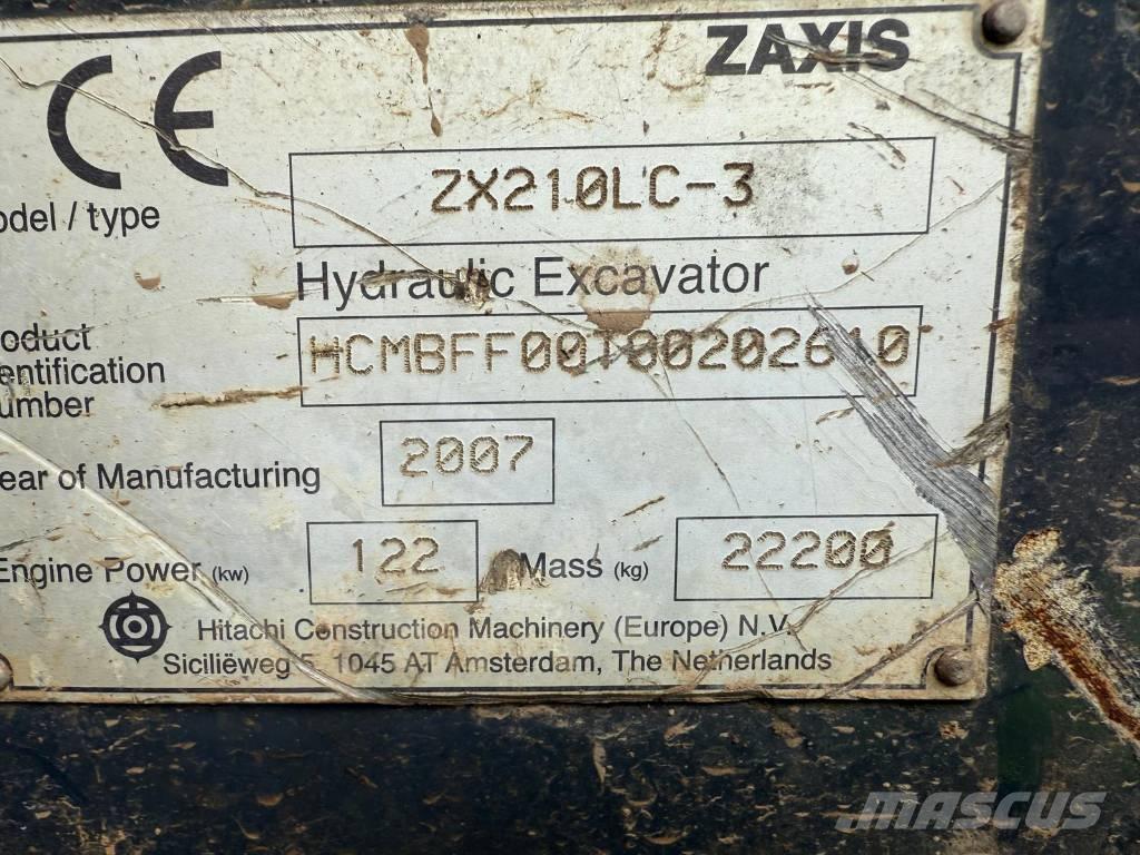 Hitachi ZX 210 LC-3 Excavadoras de cadenas