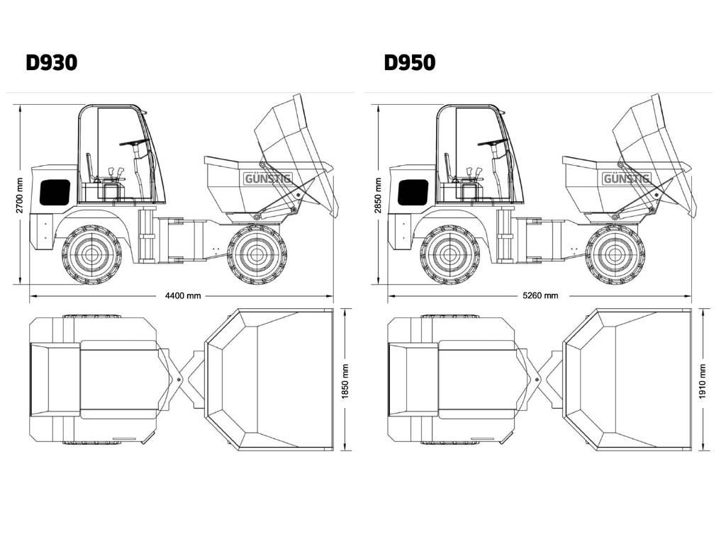 Günstig D950 Dúmpers articulados