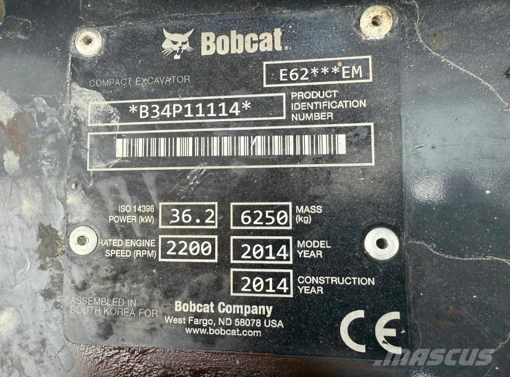 Bobcat E 62 Mini excavadoras < 7t