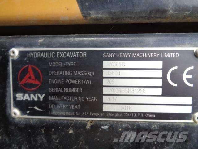 Sany SY 365 C Excavadoras de cadenas