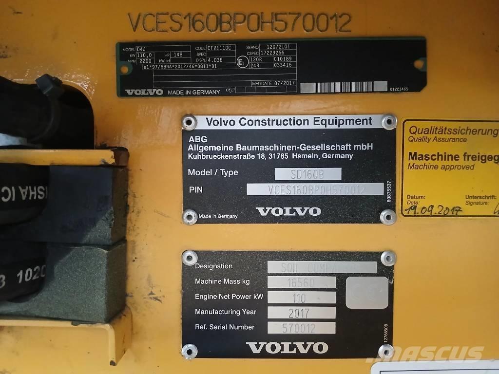 Volvo SD160 B, Vält Rodillos sobre neumáticos