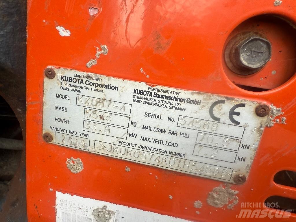 Kubota KX 057-4 Mini excavadoras < 7t