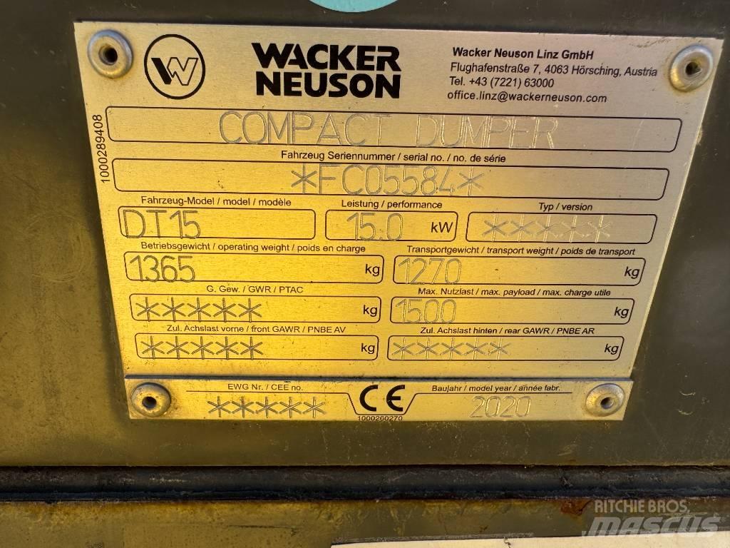 Wacker Neuson DT15 Dúmpers sobre orugas