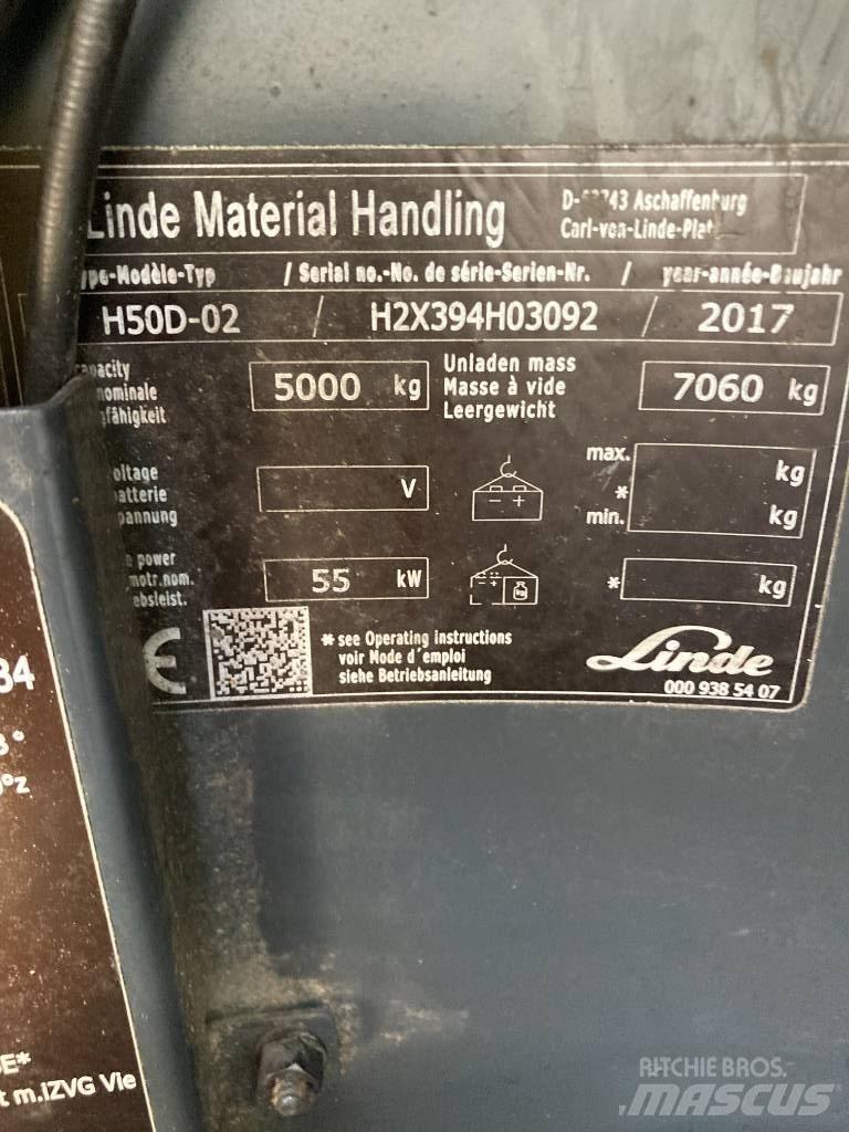 Linde H50D/394 Carretillas diesel