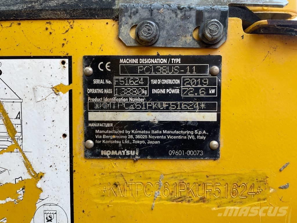 Komatsu PC 138 US-11 Excavadoras de cadenas