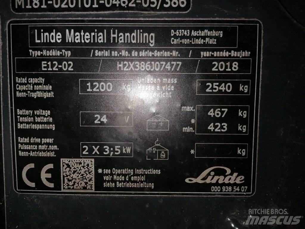 Linde E12-02 Carretillas de horquilla eléctrica