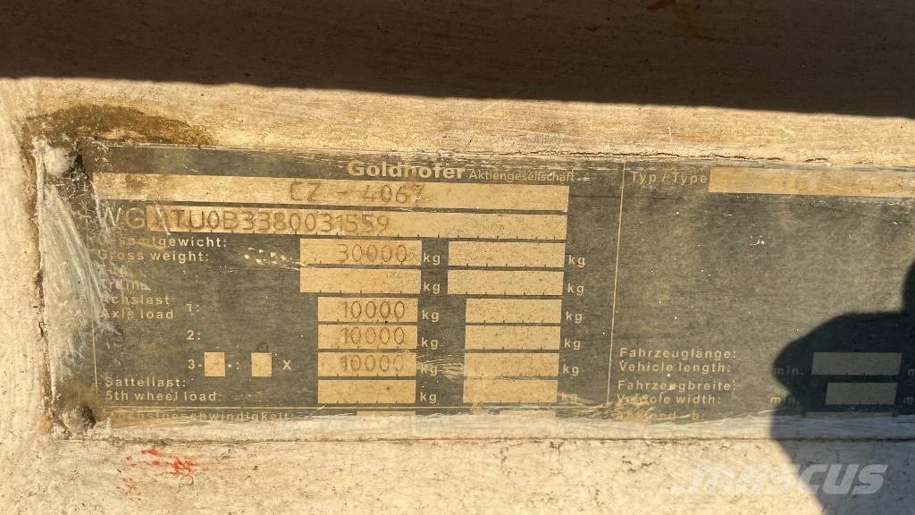 Goldhofer TU 3- 24/80 Góndola de cama rebajada