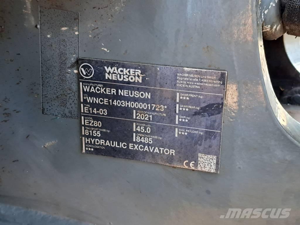 Wacker Neuson EZ 80 Excavadoras de cadenas